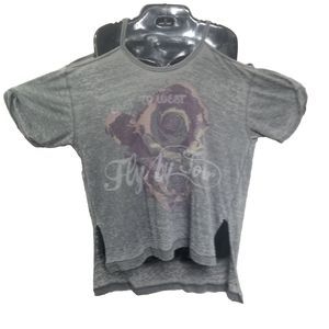 We The Free Cold  Shoulder Floral Graphic Fly By Tour Tee Size Small